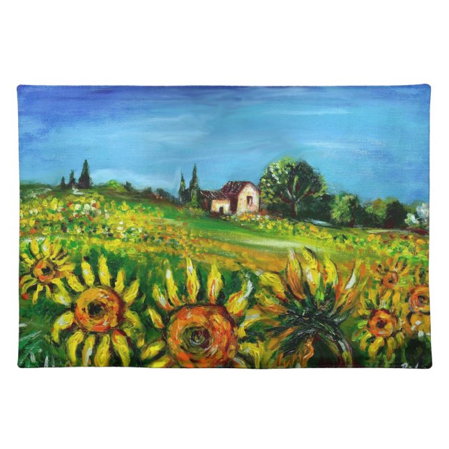 SUNFLOWERS AND COUNTRYSIDE IN TUSCANY PLACEMAT (Front)