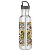 Home Vintage Sunflower 32oz Stainless Steel Water Bottle