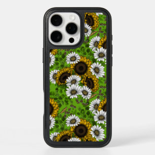 Sunflowers and daisies, summer garden iPhone 16 pro max case