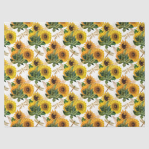 Sunflowers and Dragonflies Series Design 11 Tissue Paper