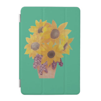 Sunflowers and Grapes Faux Wrapped Canvas Print iPad Mini Cover