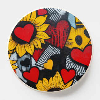 sunflowers and hearts PopSocket