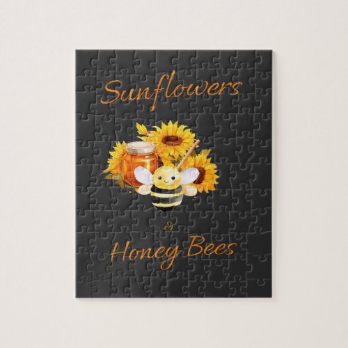 Sunflowers and Honeybees  Jigsaw Puzzle