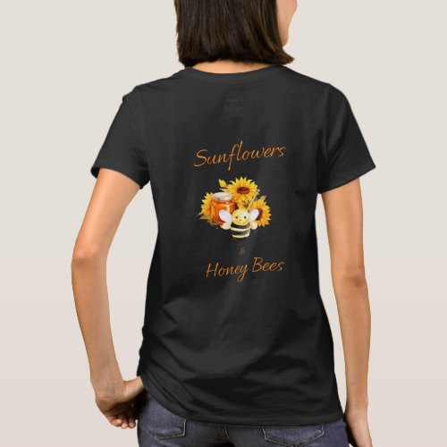 Sunflowers and Honeybees  T_Shirt
