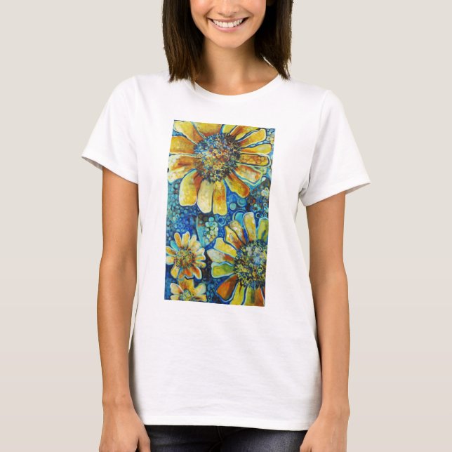 Sunflowers and Polk-a-Dots t-shirts (Front)