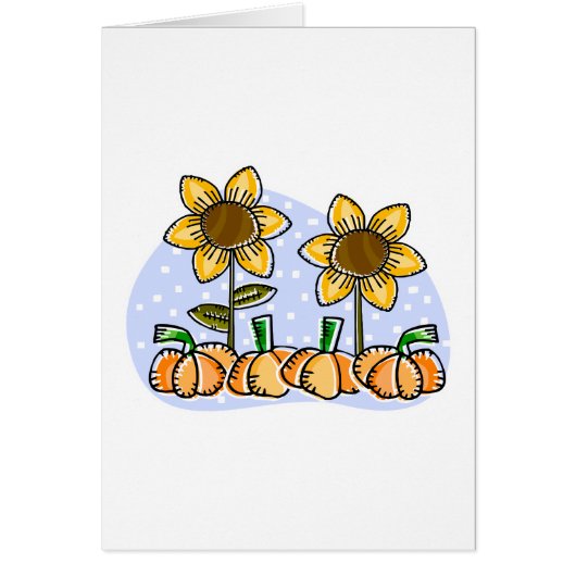 Sunflowers and Pumpkins Cards (Front)