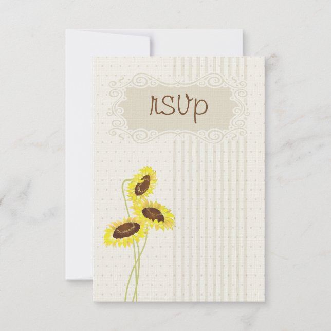 Sunflowers And Stripes Collection RSVP (Front)
