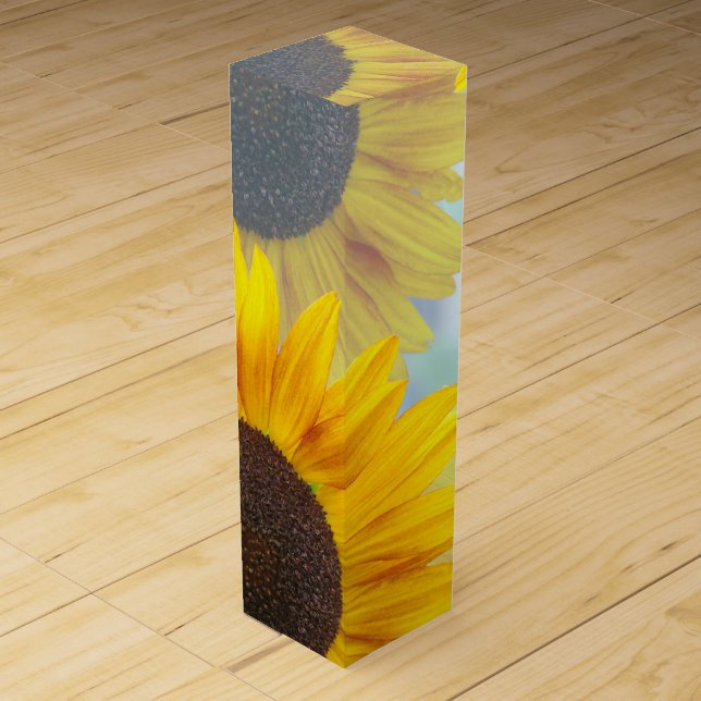 Sunflowers and Wine Wine Box (Front)