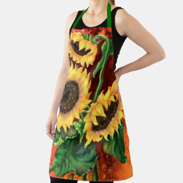 Sunflowers Apron - Painting (Insitu)