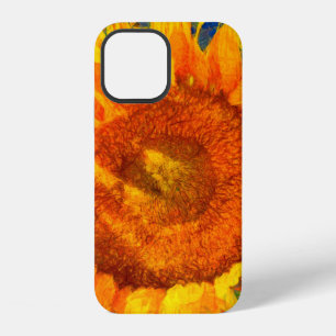 Sunflowers arrangement. Van Gogh style imitation. iPhone 12 Case