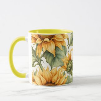 Sunflowers Art Pattern Design