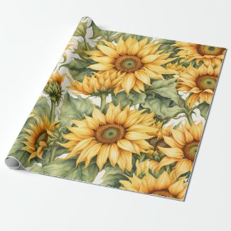 Sunflowers Art Pattern Design 