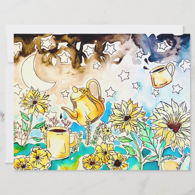 sunflowers art print (Front)