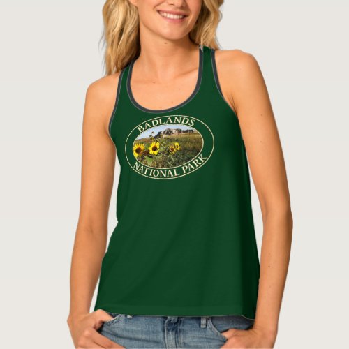 Sunflowers at Badlands National Park in SD Tank Top