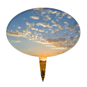 Sunflowers at Sunset Cake Topper