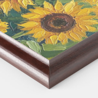 sunflowers award plaque