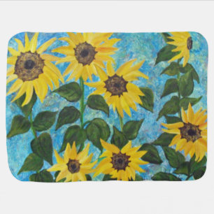 Sunflowers Baby blanket
