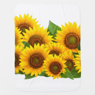 Sunflowers Baby Blanket