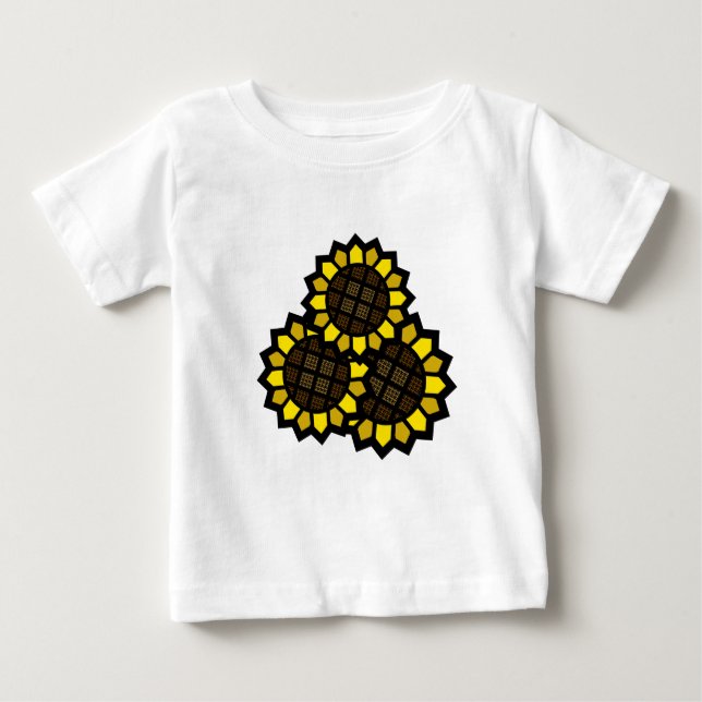 Sunflowers Baby T-Shirt (Front)