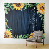 Sunflowers Baby's Breath bridal shower backdrop (In Situ (Horizontal))