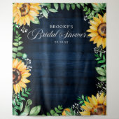 Sunflowers Baby's Breath bridal shower backdrop (Front)