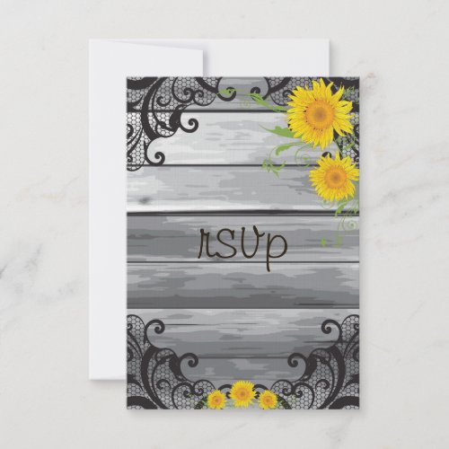 Sunflowers Barn Wood Collection RSVP