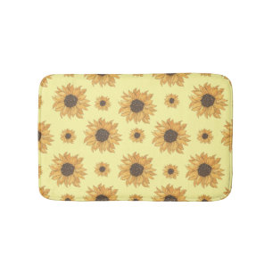 Sunflowers  bath mat