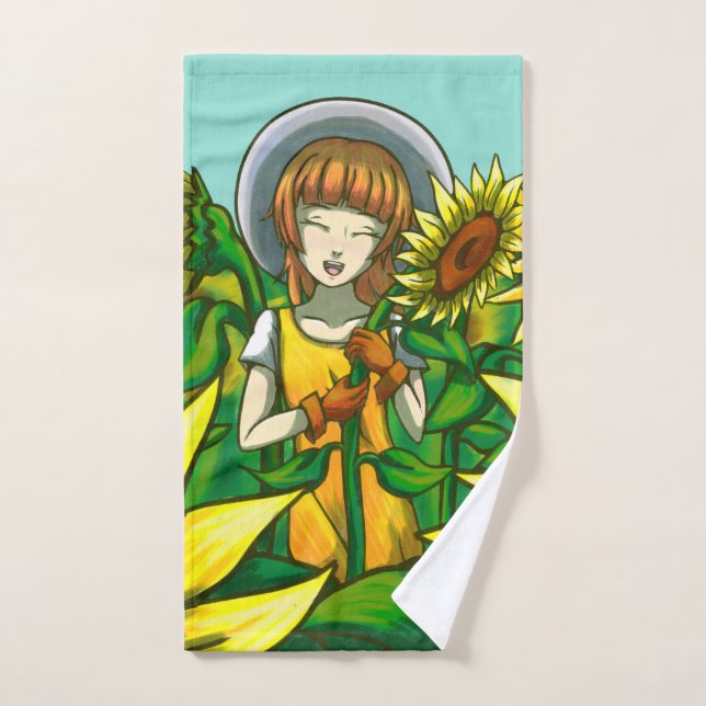 Sunflowers Bath Towel Set (Hand Towel)