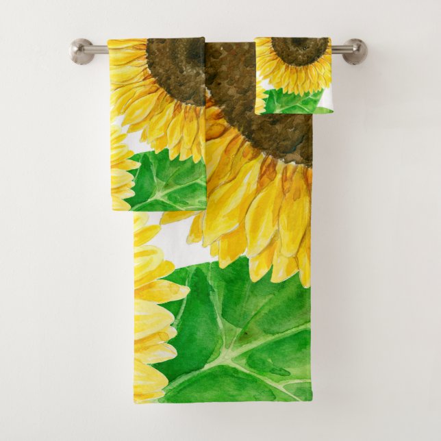 Sunflowers Bath Towel Set (Insitu)