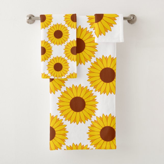 Sunflowers Bath Towel Set (Insitu)