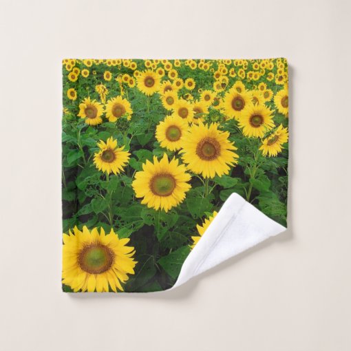 Sunflowers Bathroom Towel Set Zazzle