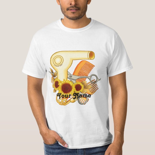Sunflowers Beautician  T-Shirt (Front)