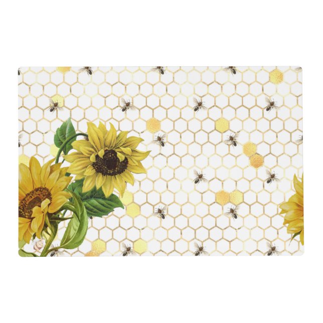 Sunflowers & Bees Placemat (Front)