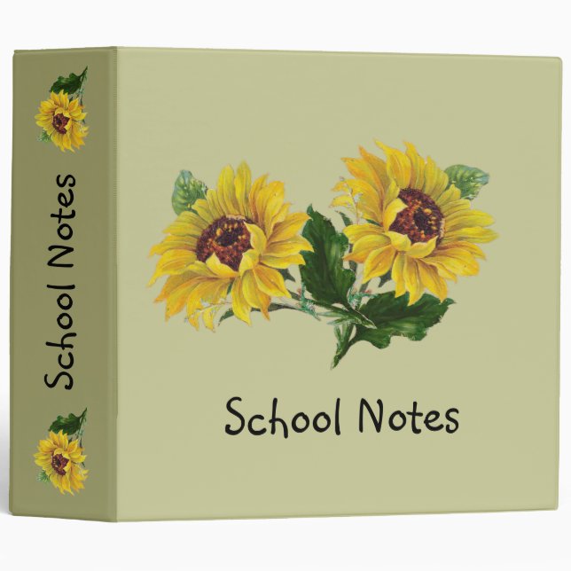 Sunflowers Binder (Front/Spine)