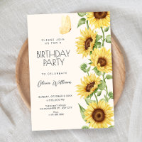 Sunflowers birthday