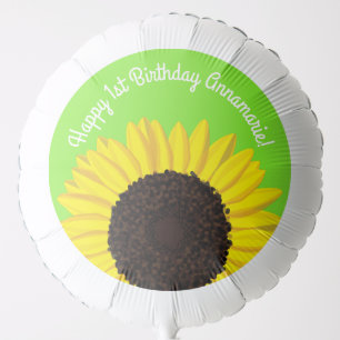 Sunflowers Birthday Party Balloon