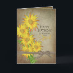 Sunflowers - Birthday - Someone Special Card<br><div class="desc">To see other products with the same/similar images go to my site,  MY COLLECTIONS,  and then scroll down to the category Sunflowers and Butterflies.</div>