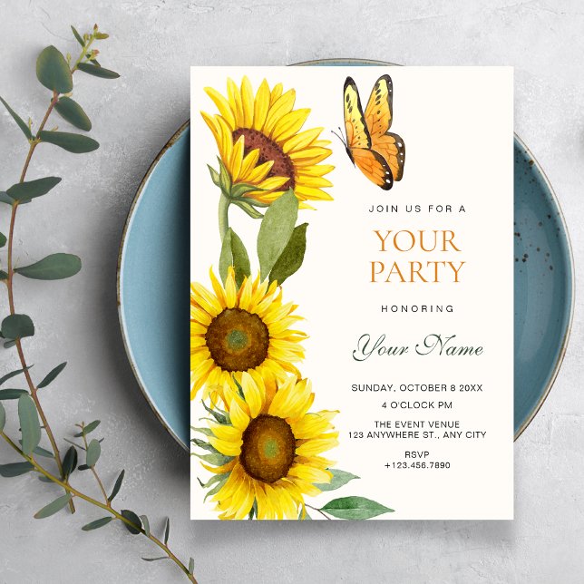 Sunflowers bloom  invitation (Creator Uploaded)