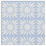 blue sunflower pattern fabric