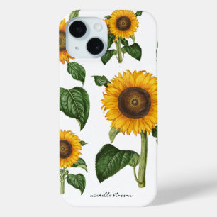 Sunflowers Botanical Foliage Greenery iPhone 15 Case