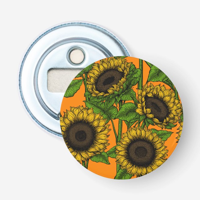 Sunflowers Bottle Opener (Front)