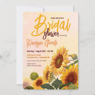 Sunflowers Bridal Shower Invitation