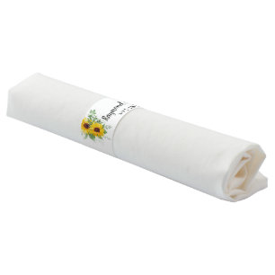 Sunflowers Bridal Shower Wedding Reception Napkin Bands