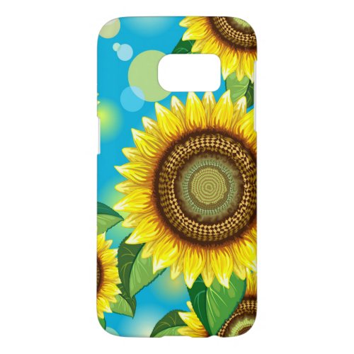 Sunflowers Bright Summer Nature Flora Samsung Galaxy S7 Case