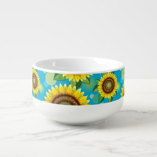 Sunflowers Bright Summer Nature Flora Soup Mug