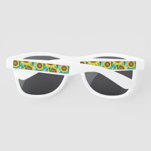 Sunflowers Bright Summer Nature Flora Sunglasses