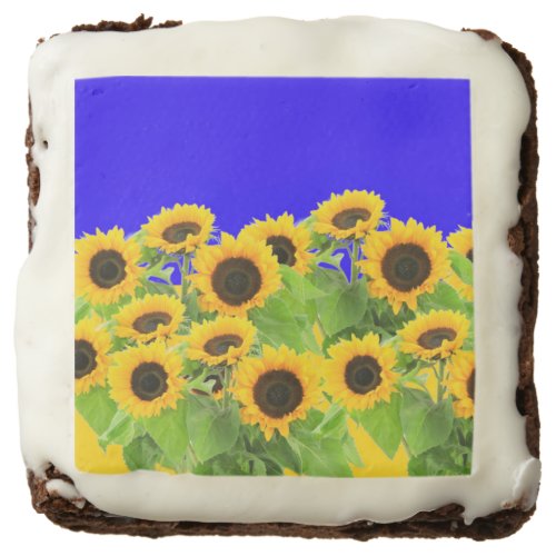 Sunflowers Brownie Ukraine Flag Colors _ Freedom