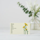 Sunflowers - Business Business Card (Standing Front)