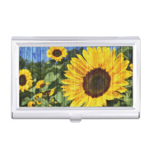 Sunflowers  business card case