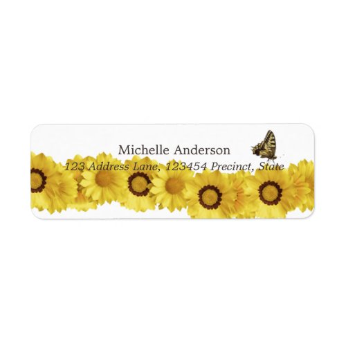 Sunflowers  Butterfly Gardener Florist Boutique Label